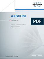 Bruker AXS AXSCOM User Manual DOC-M87-EXX001 V6 Complete