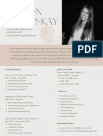 Gray and Blush Feminine Resume