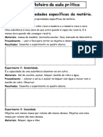 Tema - Propriedades Específicas Da Matéria.