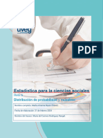 Estadística para La Ciencias Sociales: Distribución de Probabilidad y Muestreo