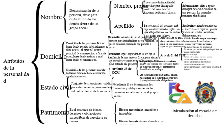 Cuadro Sinóptico Atributos de La Personalidad | PDF | Derechos ...