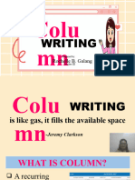 Column Writing