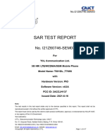 SAR Test Report