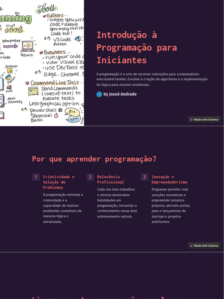 Introdução à Programação para Iniciantes | PDF | Linguagem de ...
