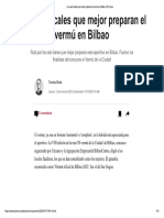 Los Seis Locales Que Mejor Preparan El Vermú en Bilbao - El Correo