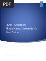 CCMS Quick Start Guide for Candidates | PDF | Payments | Financial ...