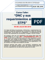 Invitacion DNC y Sus Requerimientos Ante La STPS