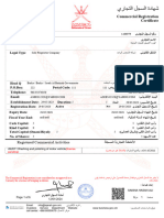 Commercial Registration Certificate