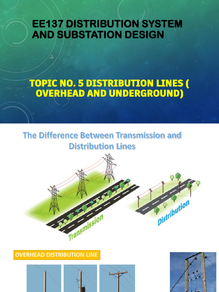 Topic No. 5 Distribution Lines | PDF | Electric Power Distribution ...