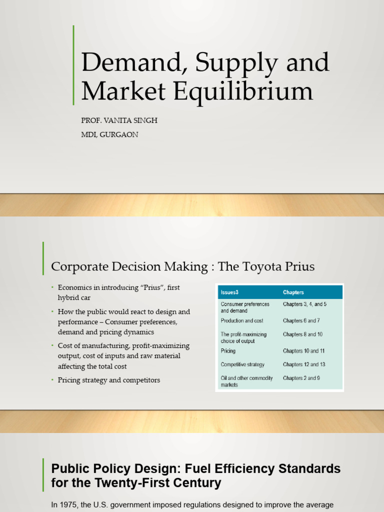 Session 2 - Demand Supply Market Equilibrium | PDF | Supply (Economics ...