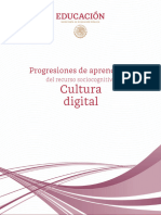 Progresiones de Aprendizaje - Cultura Digital