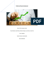 Proforma Financial Statement