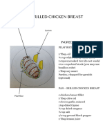 Visualization Pan Grilled Chiken Breast