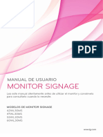 Monitor Signage: Manual de Usuario
