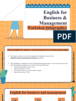 English For Business and Management Workshop Infographics by Slidesgo