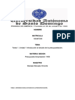 Unidad 1-Presupuesto Empresarial