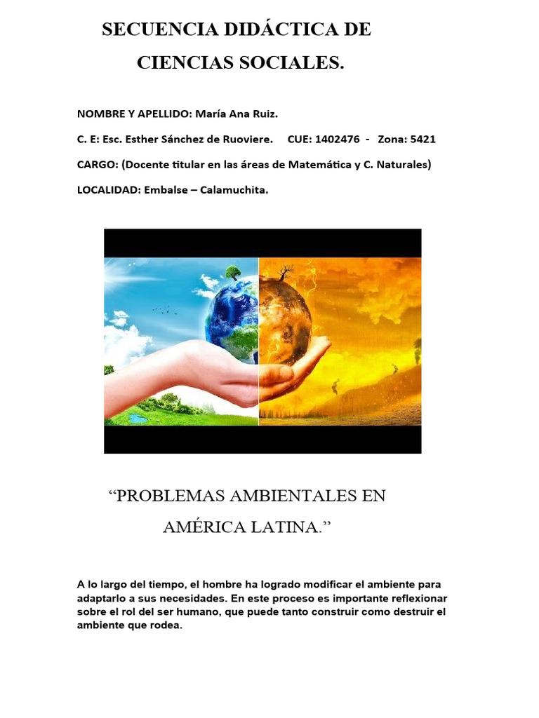 Problemas Ambientales en América Latina | PDF | Entorno natural ...