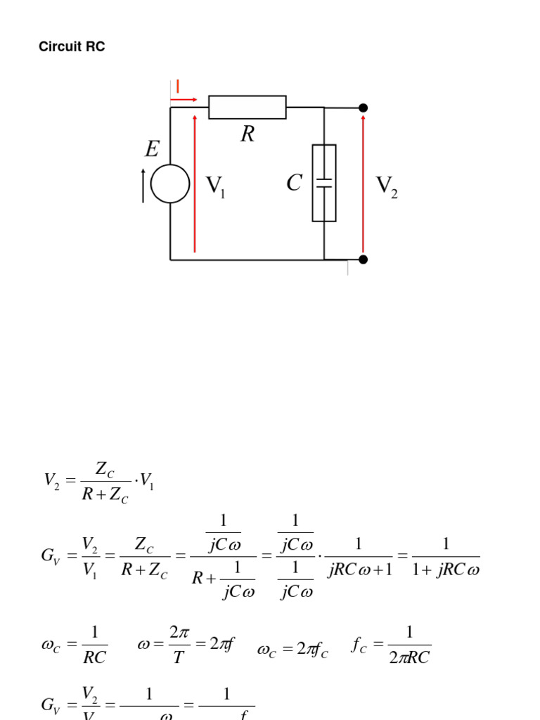 Analyse du Circuit RC et CR | PDF