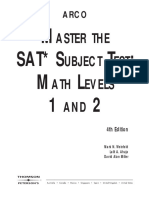 Master The SAT Subject Test-Math Level 1 and 2