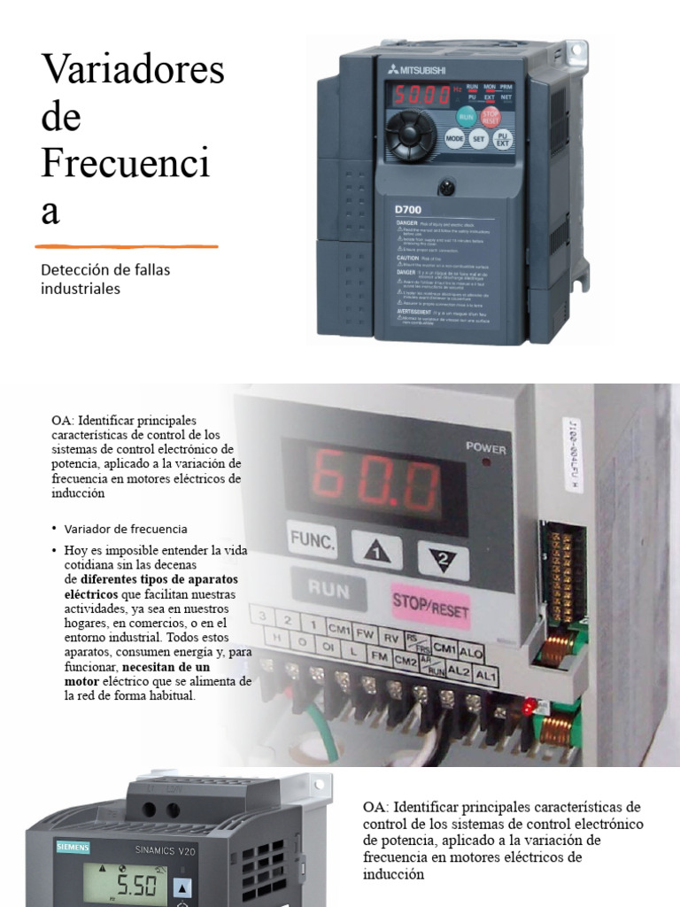 Variadores de Frecuencia en Motores Eléctricos | PDF | Corriente ...