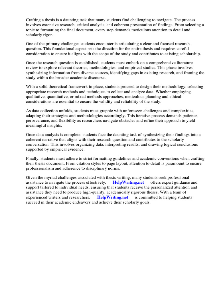 Thesis Writing Guidelines | PDF