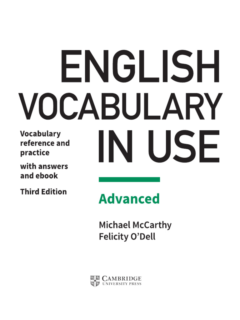 Advanced Vocabulary in Use | PDF