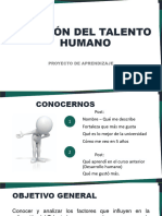 Antecedentes de Talento Humano