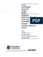 Sílabo Contabilidad Financiera - Prof. A. Villacorta - MFIN40