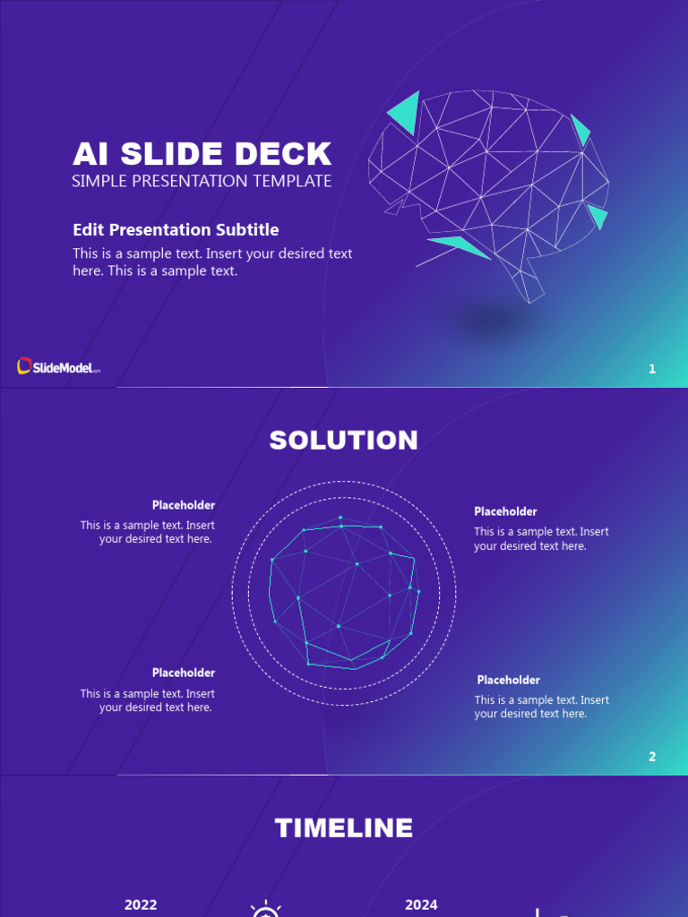 FF0332 01 Artificial Intelligence Powerpoint Template | PDF | Computing ...