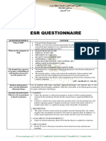 Esr Questionnaire