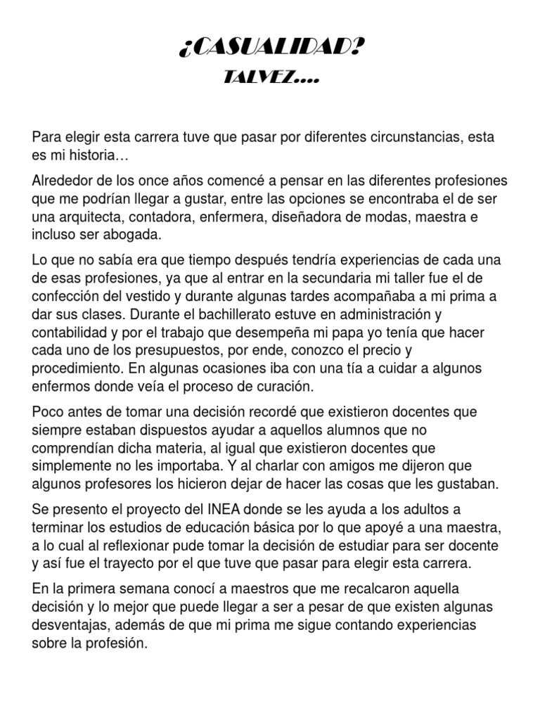 Mi camino hacia la docencia | PDF | Enseñando
