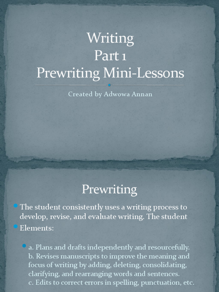 Prewriting Techniques Guide | PDF | Human Communication | Writing