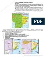 Nota de Aula 2 Formação Territorial Do Brasil