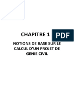 CHAPITRE I Notions de base sur le calcul dun projet en génie civil