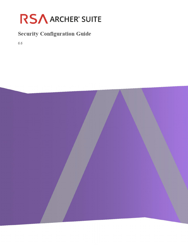 RSA Archer 6.6 Security Configuration Guide | PDF | Transport Layer ...