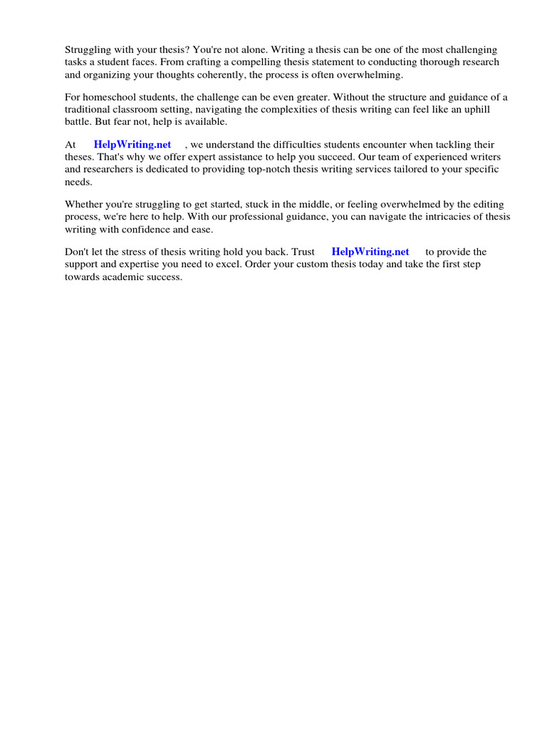 Thesis homeschool blog pdf homeschooling blog