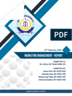 Marketing Management (Proposal) REPORT Assignment