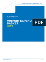 Minimum Expenditure Basket 2019