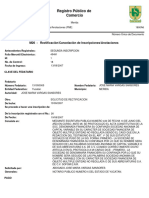 Registro Público de Comercio: M26 - Rectificación/Cancelación de Inscripciones/Anotaciones