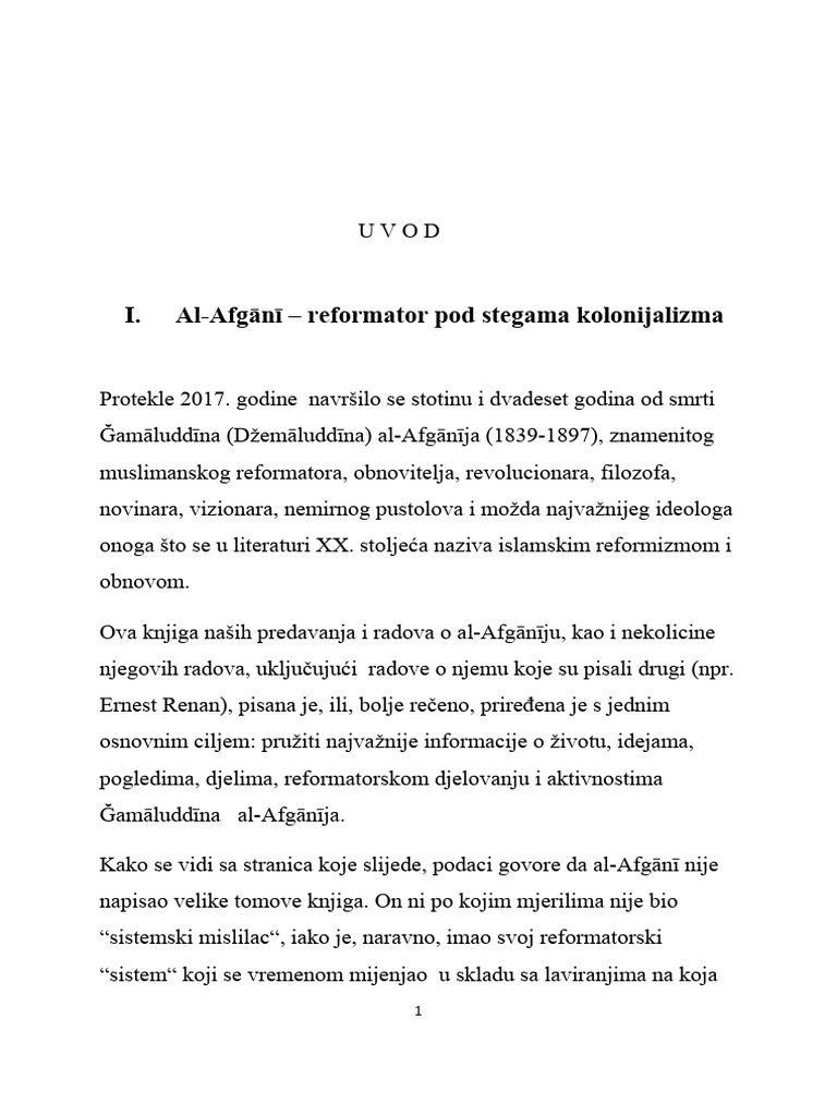 0000 - Al-Afgani - Uvod | PDF