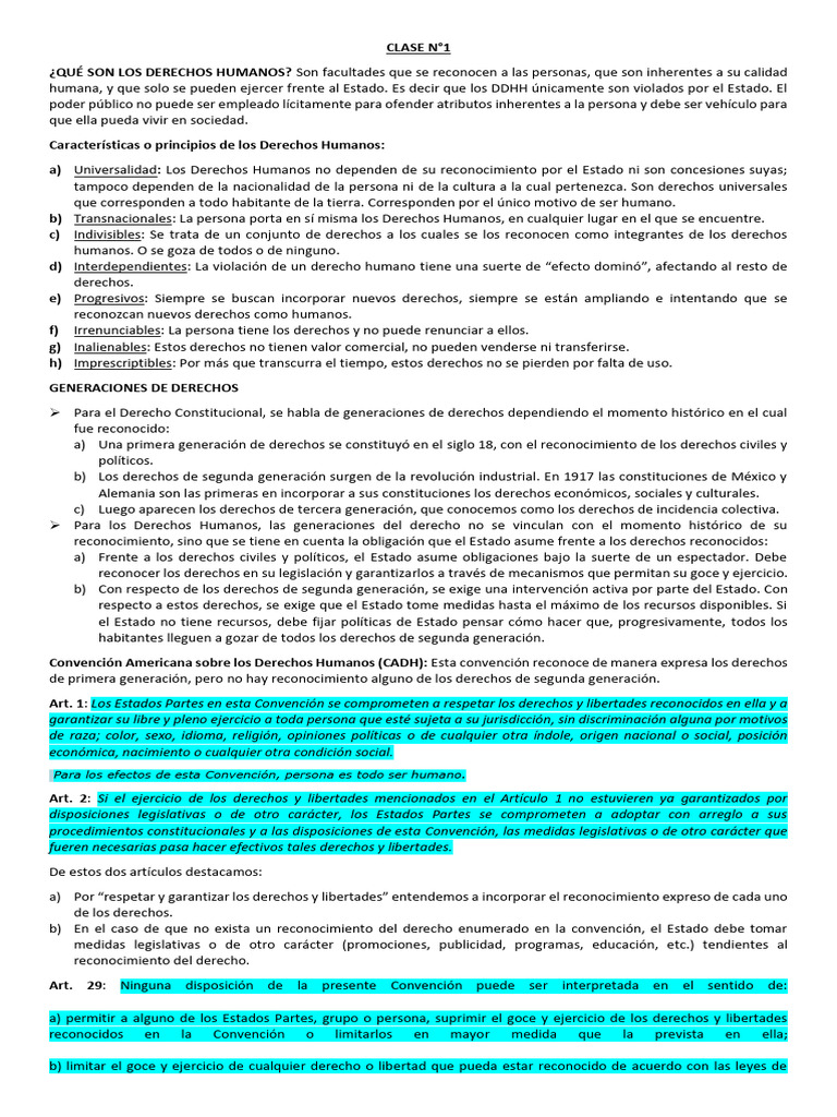 Introducción a los Derechos Humanos | PDF | Tratado | Convenio europeo ...