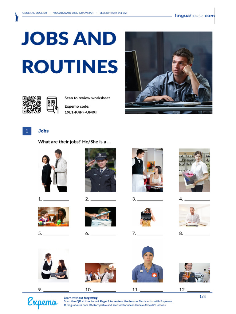 Jobs and Routines for Beginners | PDF | Learning | Human Communication