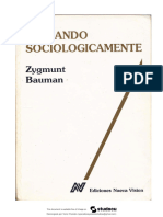 Bauman - Pensando Sociológicamente