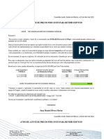 Cartas de Aumento Por Combustible