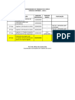 Cronograma - Trabalho de Curso I - 2024-1