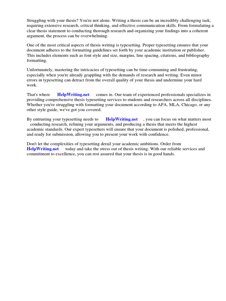 Thesis Typesetting | PDF | Page Layout | Books