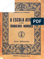 A Escola Ativa e Os Trabalhos Manuais-2 Ed - Vol8,1929.