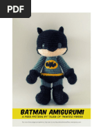 Batman - Free Amigurumi Pattern - Tales of Twisted Fibers