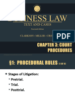 Clarkson14e - PPT - ch05 Court Procedures ADR