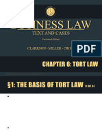 Clarkson14e - PPT - ch06 U2 TORTS CRIMES Tort Law.